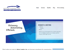 Tablet Screenshot of betterleaders.com